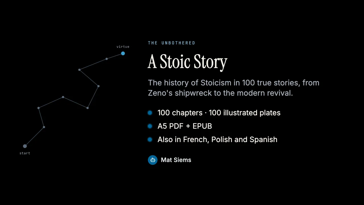 A Stoic Story: cover and summary